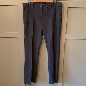 Boden Wool Gray Pinstripe Dress Pants Trousers. Lining is torn inside of one leg